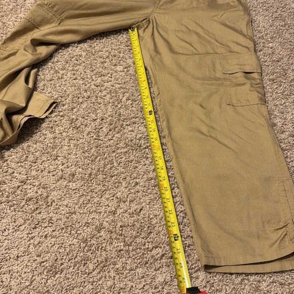 NWT 151 One Five One Khaki Cargo Pants Sz Medium  Tie Ankles 100% Lyocell - Picture 5 of 7